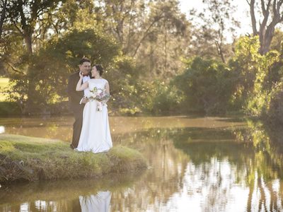 Brisbane Golf Club Weddings Joy & Ivan Married Couple
